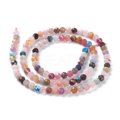 Natural Mixed Gemstone Beads Strands G-A026-A04-4mm-1