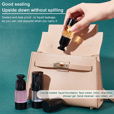 Empty Portable Plastic Airless Pump Bottles LS-MRMJ-WH0075-67A-1