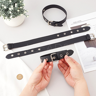 Imitation Leather Shirt Sleeve Holders AJEW-WH0314-422A-1