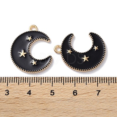 Alloy Enamel Pendants ENAM-O001-11I-G-1
