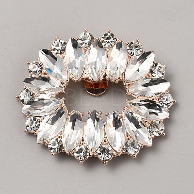 Alloy Crystal Rhinestone Shoe Decorations AJEW-WH0471-24C-KCG-1