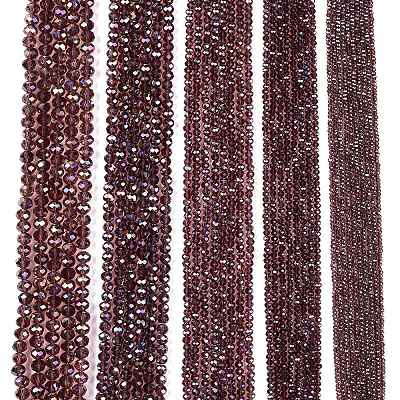 Electroplate Glass Beads Strands EGLA-A044-T4mm-B13-1