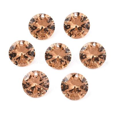 Cubic Zirconia Charms ZIRC-N033-B-06-1