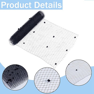 Elastic Polyester Deco Mesh Ribbons DIY-GF0009-01A-1