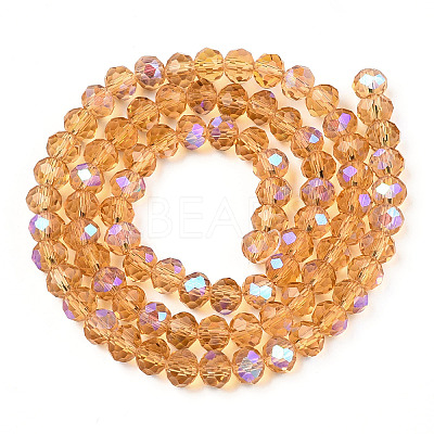 Electroplate Glass Beads Strands EGLA-A034-T1mm-L23-1