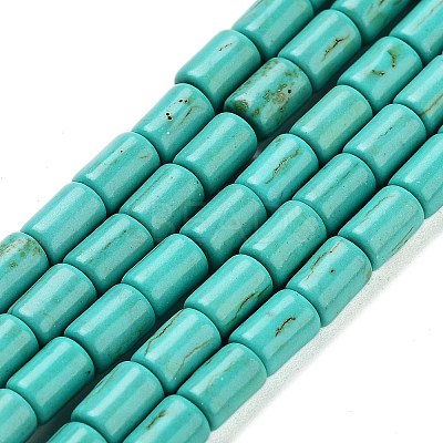 Synthetic Turquoise Beads Strands TURQ-G120-4x6mm-13-1