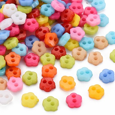 2-Hole Plastic Buttons X-BUTT-N018-029-1