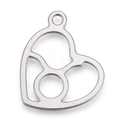 Non-Tarnish 304 Stainless Steel Pendants STAS-M228-A01-04P-1