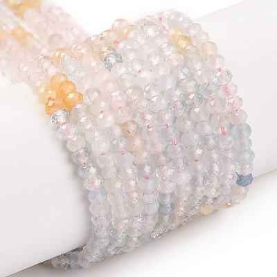 Natural Morganite Beads Strands G-F770-D04-02-1