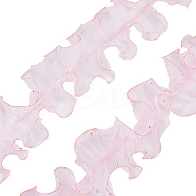 5 Yards Pleated Organza Ribbon OCOR-GF0002-33A-1