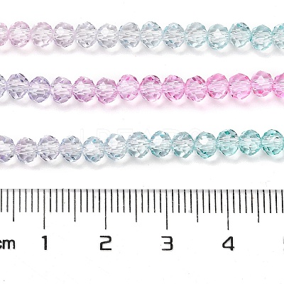 Transparent Painted Glass Beads Strands X1-DGLA-A034-T4mm-A10-1