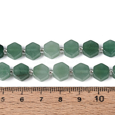 Natural Green Aventurine Beads Strands G-P534-A17-01-1