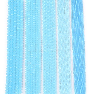 Glass Beads Strands EGLA-A044-J8mm-D04-1