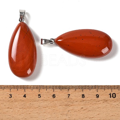 Natural Red Jasper Pendants GG-CBACB71-02P-13-1
