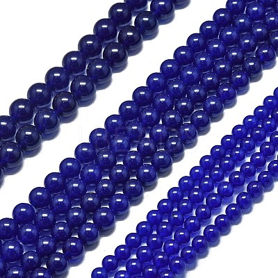 Natural Malaysia Jade Beads Strands G-L645-C01-8mm-18-1