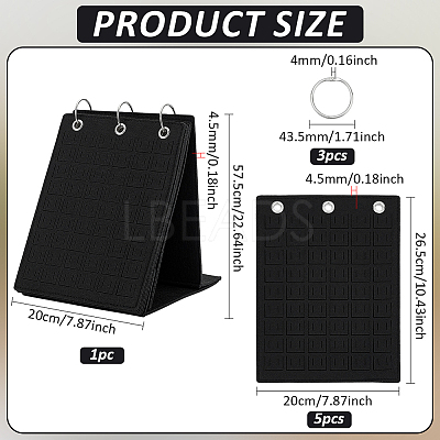 Wool Felt Brooch Display Rolls EDIS-WH0016-073A-1