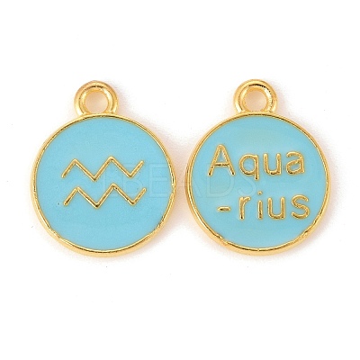 Alloy Enamel Pendants ENAM-S124-01B-16J-1
