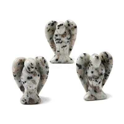 Natural Sesame Jasper Angel Figurine DJEW-N006-01A-39-1