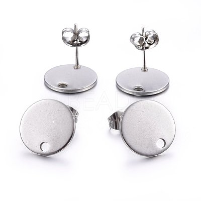 Non-Tarnish 304 Stainless Steel Stud Earring Findings X-STAS-K184-01-03P-1