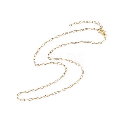 304 Stainless Steel Paperclip Chains Necklace for Women NJEW-JN03897-1