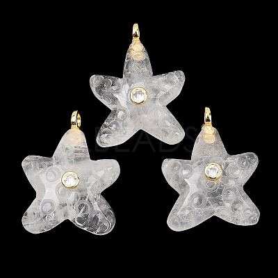 Natural Quartz Crystal Pendants G-H353-01G-02-1