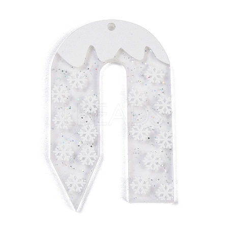 Christmas Theme Acrylic Pendants OACR-Q100-06B-1