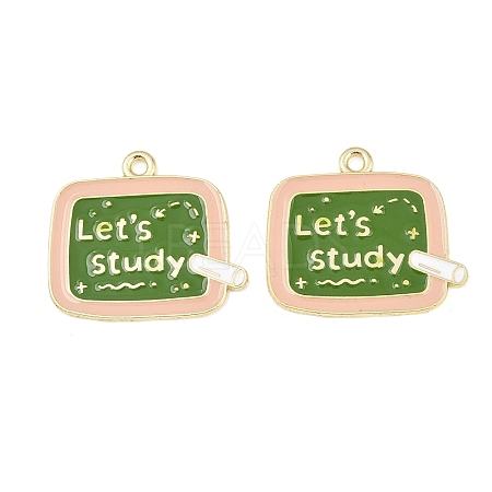 Alloy Enamel Pendants ENAM-L055-01A-02-1