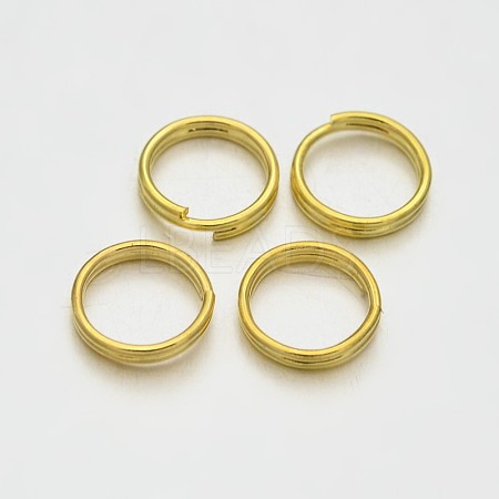 Brass Split Rings KK-E647-10G-8mm-1