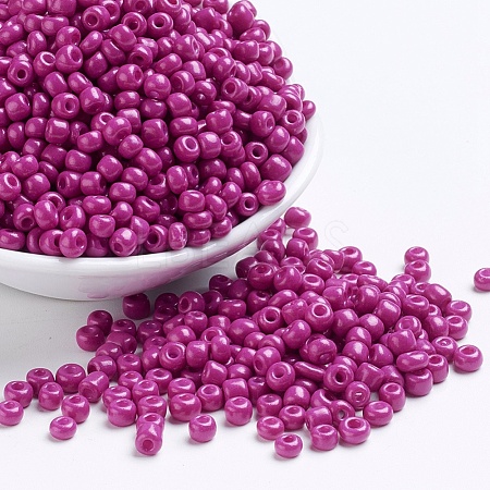 Baking Paint Glass Seed Beads SEED-US0003-4mm-K21-1