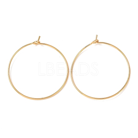 SHEGRACE Brass Hoop Earrings Findings XGR0005G-70G-A-1