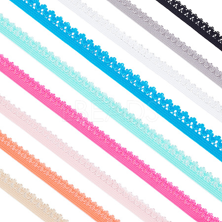 Gorgecraft 27 Yards 9 Colors Polyester Elastic Ribbon EC-GF0001-29-1