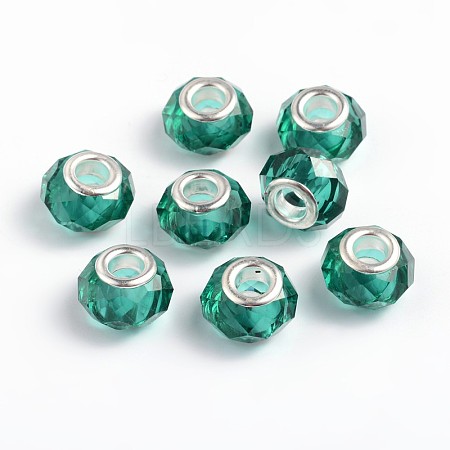 Handmade Glass European Beads X-GPDL25Y-68-1