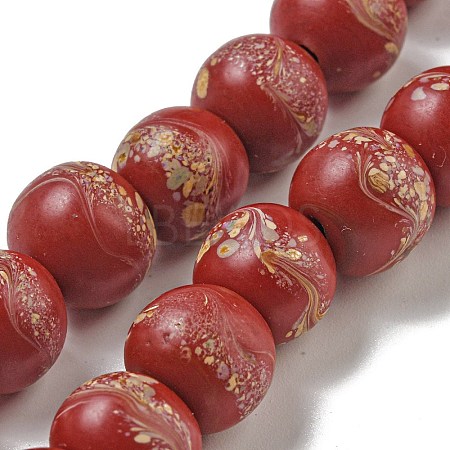 Handmade Lampwork Beads Strands BLOW-D006-07C-1