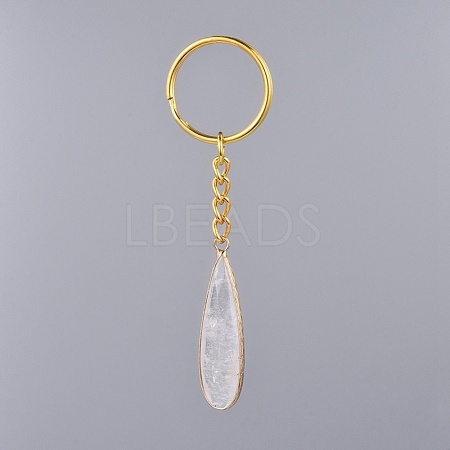 Natural Quartz Crystal Keychain KEYC-JKC00207-01-1