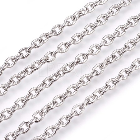 Tarnish Resistant 304 Stainless Steel Cable Chains CHS-L017-09B-1
