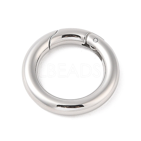 Tarnish Resistant 304 Stainless Steel Spring Gate Rings STAS-E055-23-1