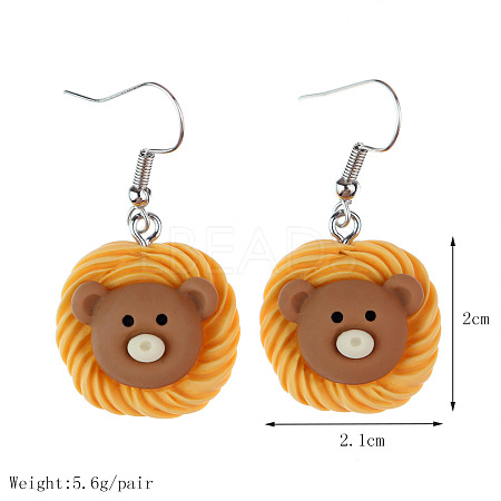 Food Theme Resin Dangle Earrings FS-WGC167F-09-1