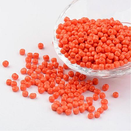 6/0 Baking Paint Glass Seed Beads X-SEED-S003-K4-1