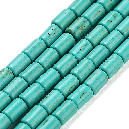 Synthetic Turquoise Beads Strands TURQ-G120-4x6mm-13-1