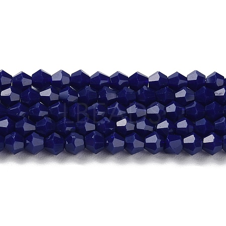 Opaque Solid Color Imitation Jade Glass Beads Strands GLAA-F029-P4mm-10-1