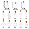 10Pcs 10 Styles Mini High Borosilicate Glass Bottle Bead Containers BOTT-TA0001-01-5