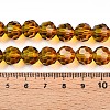Baking Paint Transparent Glass Beads X1-DGLA-A035-T10mm-A05-5