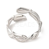 201 Stainless Steel Open Cuff Ring RJEW-E063-50P-3