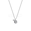925 Sterling Silver Pendant Necklaces NJEW-BB34123-4