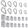  304 Stainless Steel Wire Rope Thimbles and Aluminum Crimping Loop Sleeves STAS-NB0001-04P-1