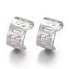 304 Stainless Steel Ear Cuff Findings STAS-P249-21S-1