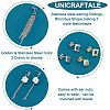 Unicraftale 40Pcs 4 Style 304 & 201 Stainless Steel Stud Earring Findings STAS-UN0038-71-5