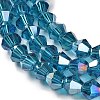 Transparent Electroplate Glass Beads Strands LS-EGLA-A039-T2mm-B01-3