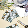 Square PVC 3D Self Adhesive Mosaic Pattern Stickers DIY-WH0260-84B-2