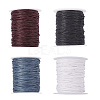 Yilisi 4 Rolls 4 Colors Waxed Cotton Thread Cords YC-YS0001-01-8